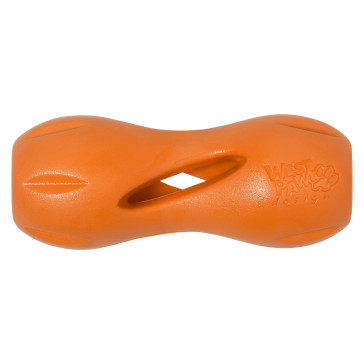 West Paw Zogoflex Qwizl Treat Dispensing Dog Chew Toy - Orange