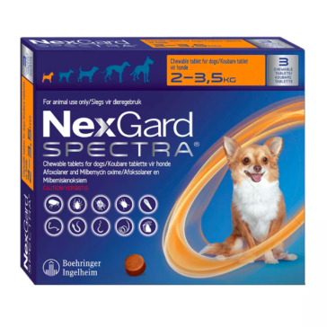 Nexgard Spectra Dog Chewable Tick & Flea Tablet - 2-3.5kg