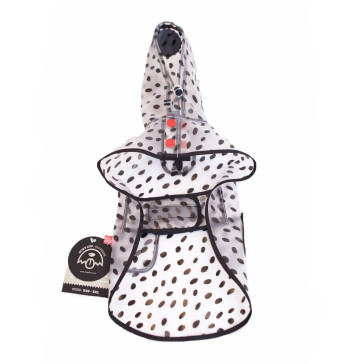 Dog's Life Summer Raincoat - Spots Black