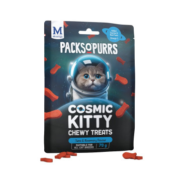 Montego Packs O' Purrs Tuna & Rosemary Cat Chew Treats - 70g
