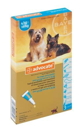Advocate Medium Dog Tick, Flea & Worm Spot-On Treatment - 4-10kg