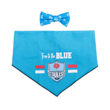 Dog's Life Official Licensed Bulls Dog Bow Tie & Bandana Set