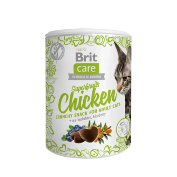 Brit Premium Care Superfruit Chicken Adult Cat Treats-100g 
