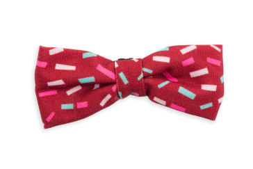 Dog's Life Sprinkles of Life Christmas Bow Tie - Red