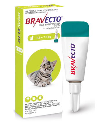 Bravecto Small Cat 1.2-2.8kg Spot On Tick & Flea