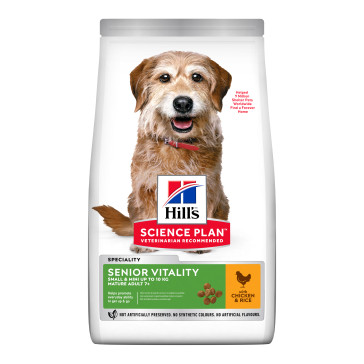 Hill's Science Plan Senior Vitality Chicken Small & Mini Adult Dog Food