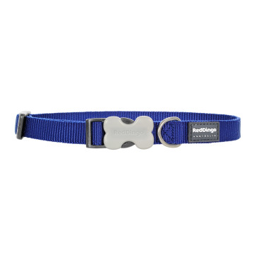 Red Dingo Dog Collar - Dark Blue-XS