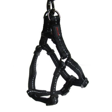 Dog's Life Reflective Supersoft Webbing Step-in Dog Harness-Black