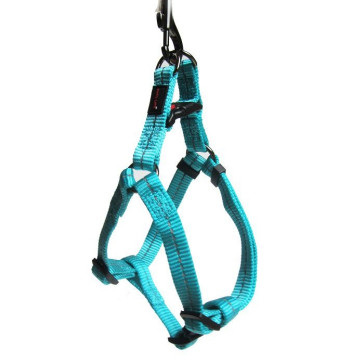 Dog's Life Reflective Supersoft Webbing Step-in Dog Harness-Turquoise