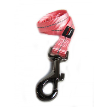 Dog's Life Reflective Supersoft Webbing Dog Lead-Pink