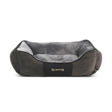 Scruffs Plush Chester Box Bed - Graphite Grey