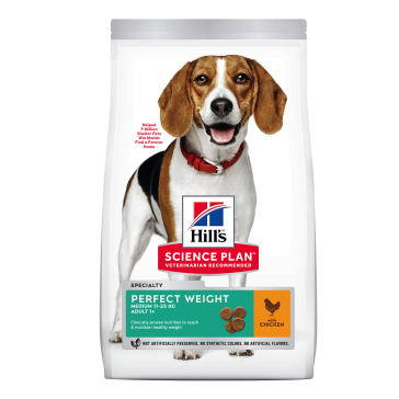 Hill's Science Plan Perfect Weight Chicken Medium Adult Dog Food