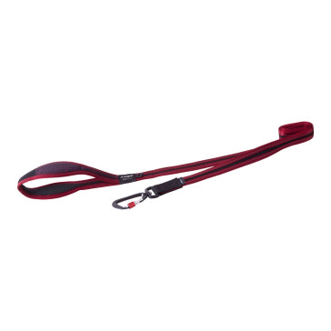 Rogz AirTech Classic Dog Lead - Rock Red - L