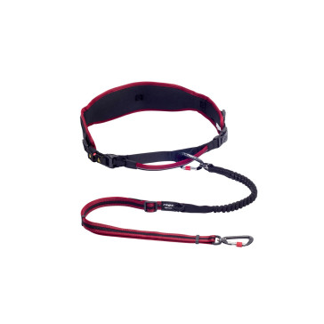 Rogz AirTech Sport Dog Belt and Lead - Rock Red - L/XL