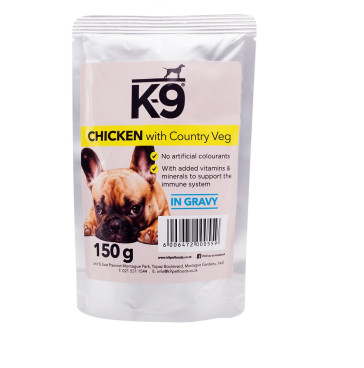 K-9 Chicken & Veg Dog Food Pouch