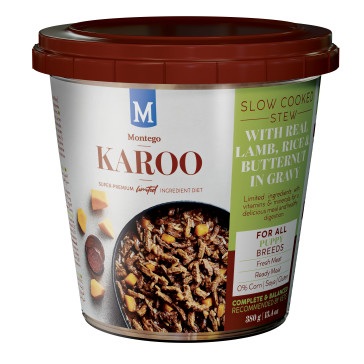 Montego Karoo Lamb Wet Puppy Food Tub Bulk Pack - 12x380g
