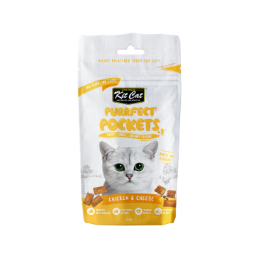 Kit Cat Purrfect Pockets Chicken & Cheese Cat Treats-60g