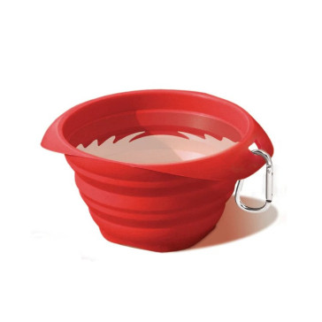 Kurgo Collaps A Collapsible Travel Dog Bowl - Barn Red