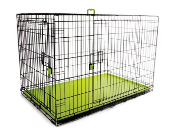 M-Pets Voyager Wire Pet Crate - Green