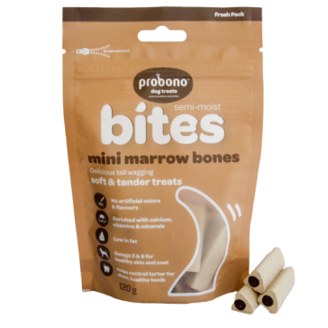 Probono Semi-Moist Mini Marrow Bones Dog Treats-120g
