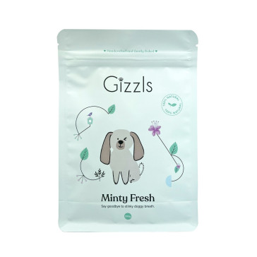 Gizzls Everyday Minty Fresh Peanut Butter & Mint Dog Treats - 200g