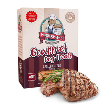 Montgomery's Grilled Steak Dog Biscuits - 1kg