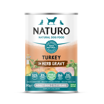 Naturo Turkey in Herb Gravy Wet Adult Dog Food