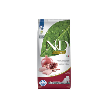 Farmina N&D Prime Grain Free Italian Chicken & Pomegranate Medium & Maxi Puppy Dog Food-12kg
