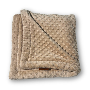Pet Heaven Minky Dot Double Plush Pet Blanket - Camel