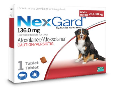 NexGard Extra Large Dog 25-50kg Chewable Tick & Flea Tablet