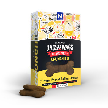 Montego Bags O Wags Peanut Butter Crunchies Dog Biscuits