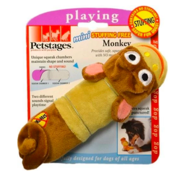 Petstages Stuffing Free Monkey Mini Dog Toy