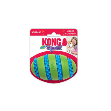 Kong Squeezz Goomz Football Squeaky Plush Dog Toy