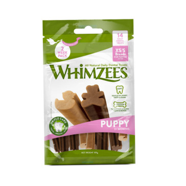Whimzeez Puppy Daily Dental Small Dog Treat - Pack of 14