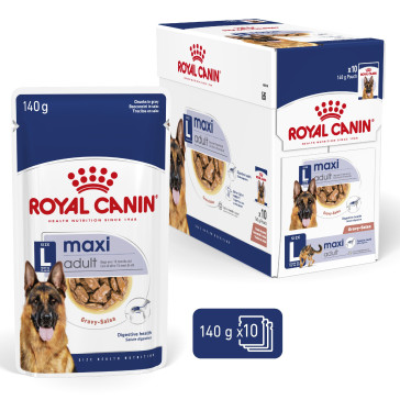 Royal Canin Maxi Adult Wet Food Pouches - 10x140g