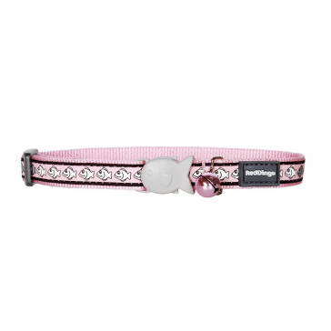 RedDingo Reflective Cat Collar-Fish-Pink