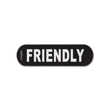 Rogz Personalised Pre-Made Velcro Dog Harness Badge - Friendly