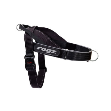 Rogz Utility LetzGo Personalised Black Dog Harness