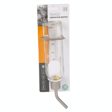 M-Pets Glass Small Pet Drinking Bottle