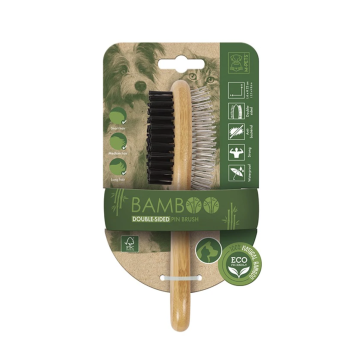M-Pets Eco-Friendly Bamboo Double Sided Brush