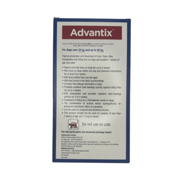 Advantix Extra Large Dog over 25kg Spot-on Tick & Flea Treatment 1 Pack