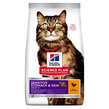 Hill's Science Plan Sensitive Stomach & Skin Adult Cat Food-7kg