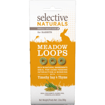 Science Selective Naturals Meadow Loops Rabbit Treats - 80g