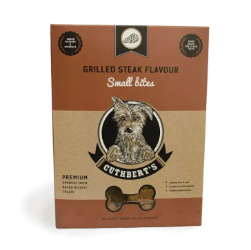 Cuthbert's Grilled Steak Small Dog Biscuits - 1kg