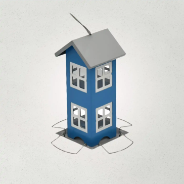 Westerman's Large Blue House Bird Feeder 