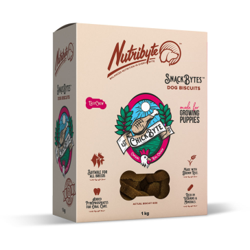 Nutribyte Snackbyte Chickenbyte Puppy Dog Biscuits