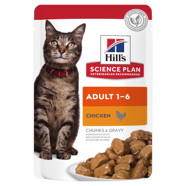 Hill's Science Plan Feline Chicken Adult Cat Wet Food Pouches - 12x85g