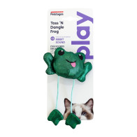 Petstages Toss 'N Dangle Frog Plush Cat Toy