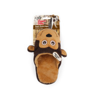 All For Paws Doggie's Monkey Slipper Brown Dog Toy