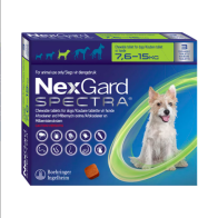 Nexgard Spectra Medium Dog Chewable Tick & Flea Tablet - 7.6 - 15 kg